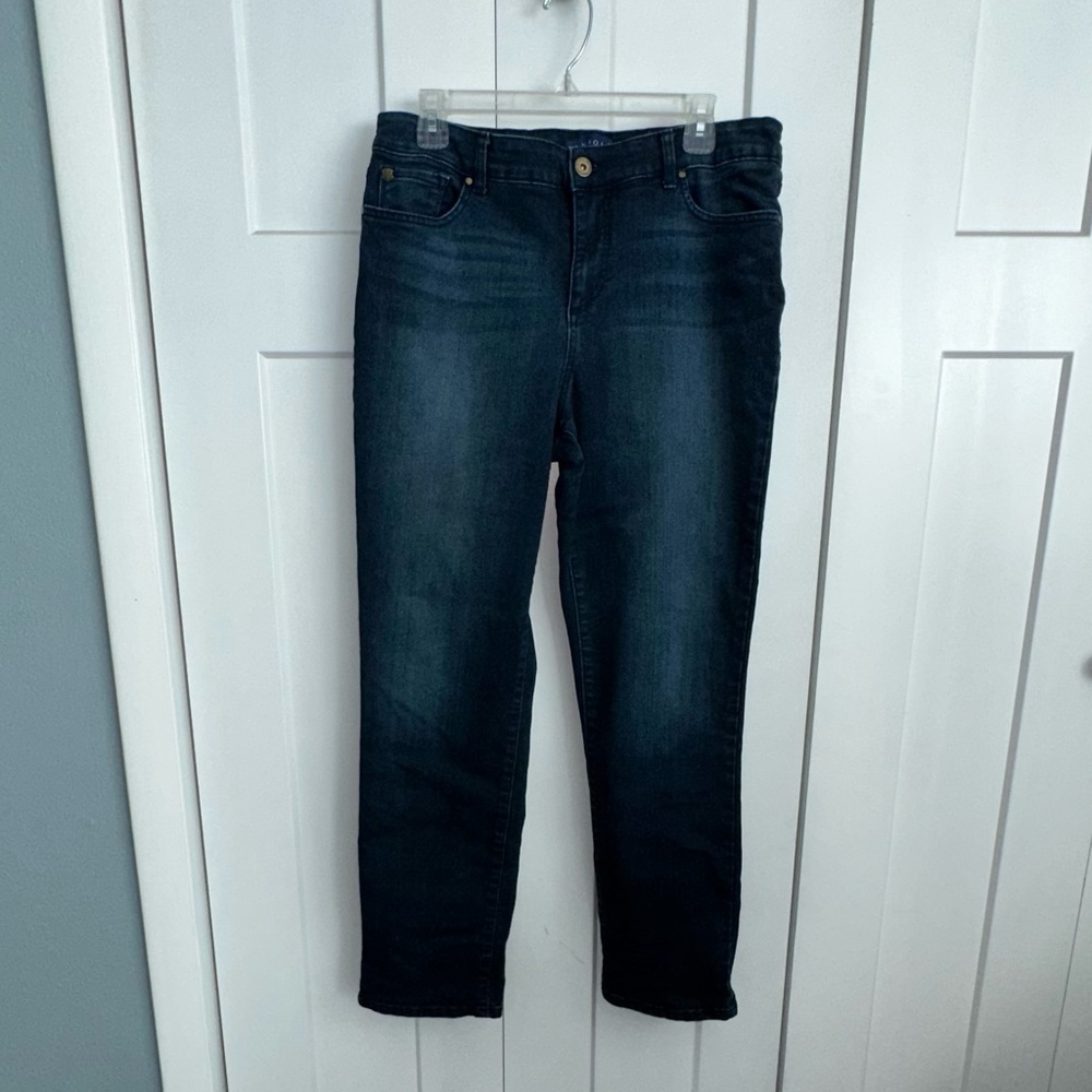 Women's Bandolino Dark Washed Stretch Jeans - 12